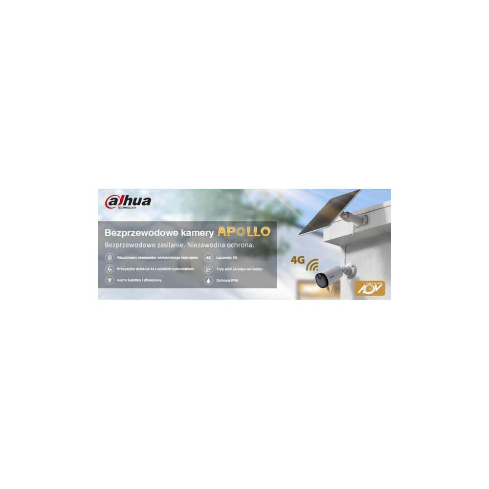 Zestaw Dahua Kamera 4G Panel KIT/BF4CA-4G-0210B-XL/M0508