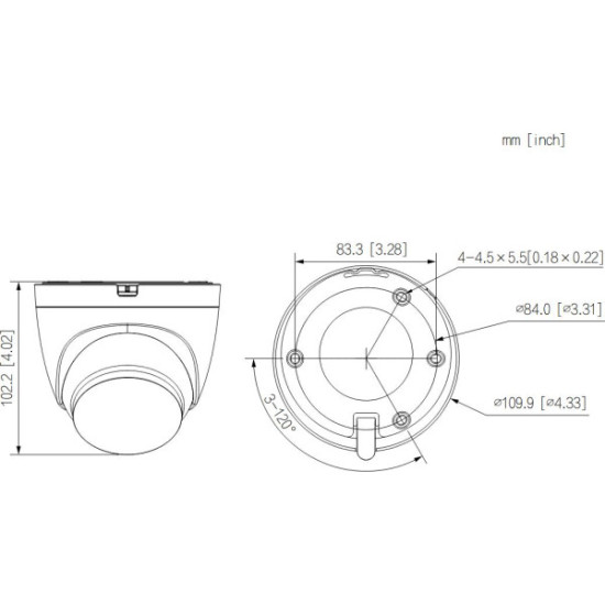 Kamera IP Dahua IPC-HDW1539DA-SW-PV-0280B