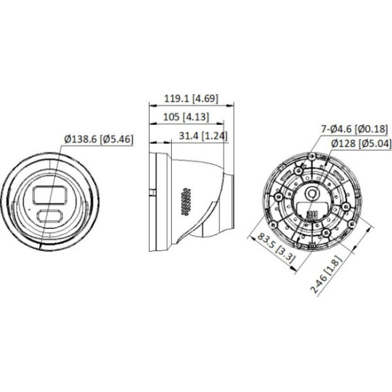 Kamera IP Hikvision DS-2XC3346G0H-LISU/SL(PA)(2.8mm) C5-M