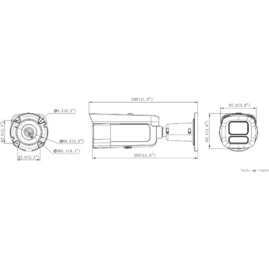 Kamera IP Hikvision DS-2CD26123G2-LIZS2UY/SL(2.8-12mm) BLACK