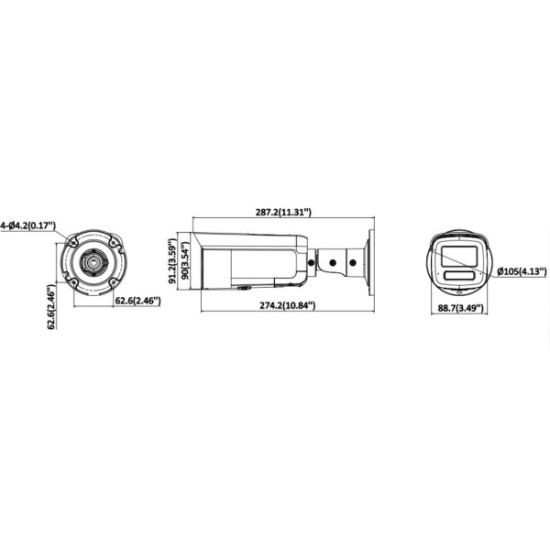 Kamera IP Hikvision 16MP DS-2CD2T166G3-IS2UY/SL(2.8)eFO-STDBLACK