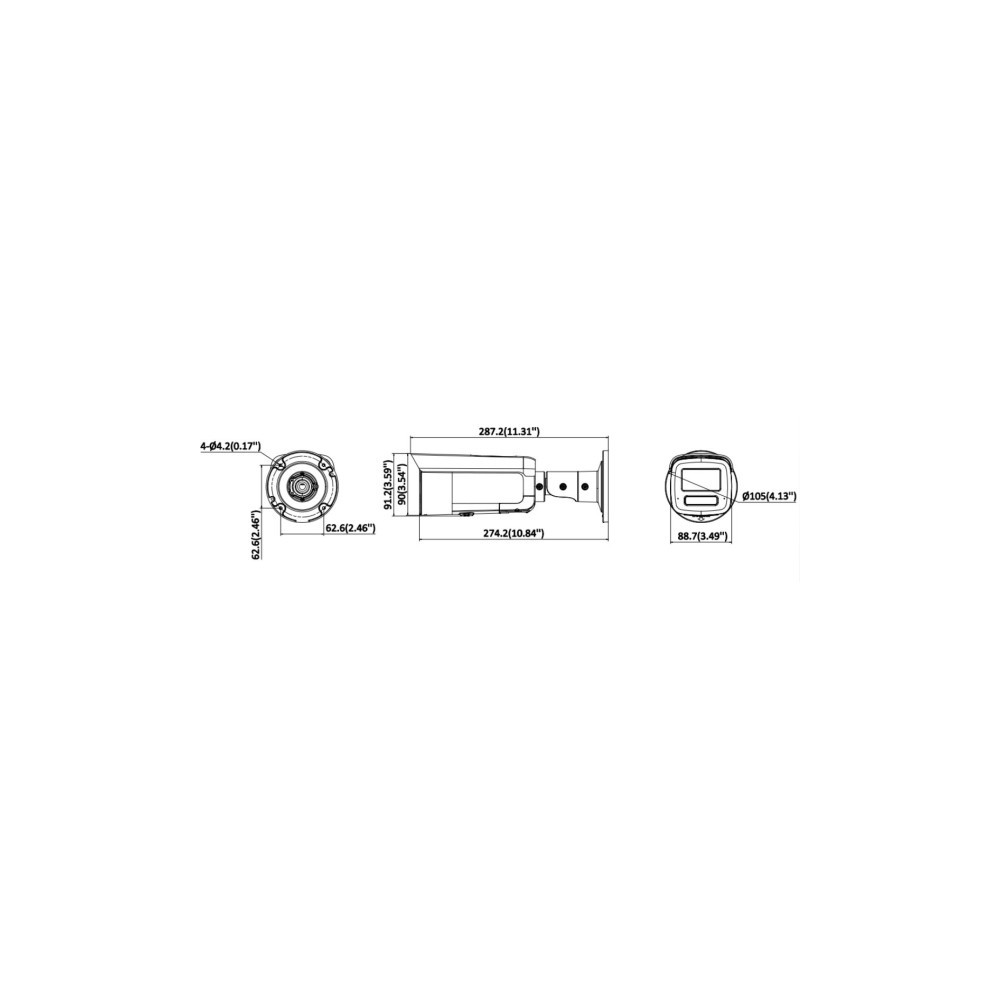 Kamera IP Hikvision 16MP DS-2CD2T166G3-IS2UY/SL(2.8)eFO-STDBLACK