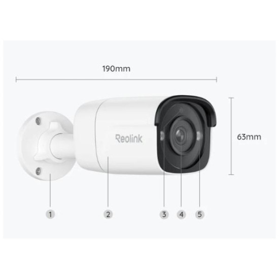 Kamera IP Reolink P330 8Mpix POE P2P IR 30m czarna