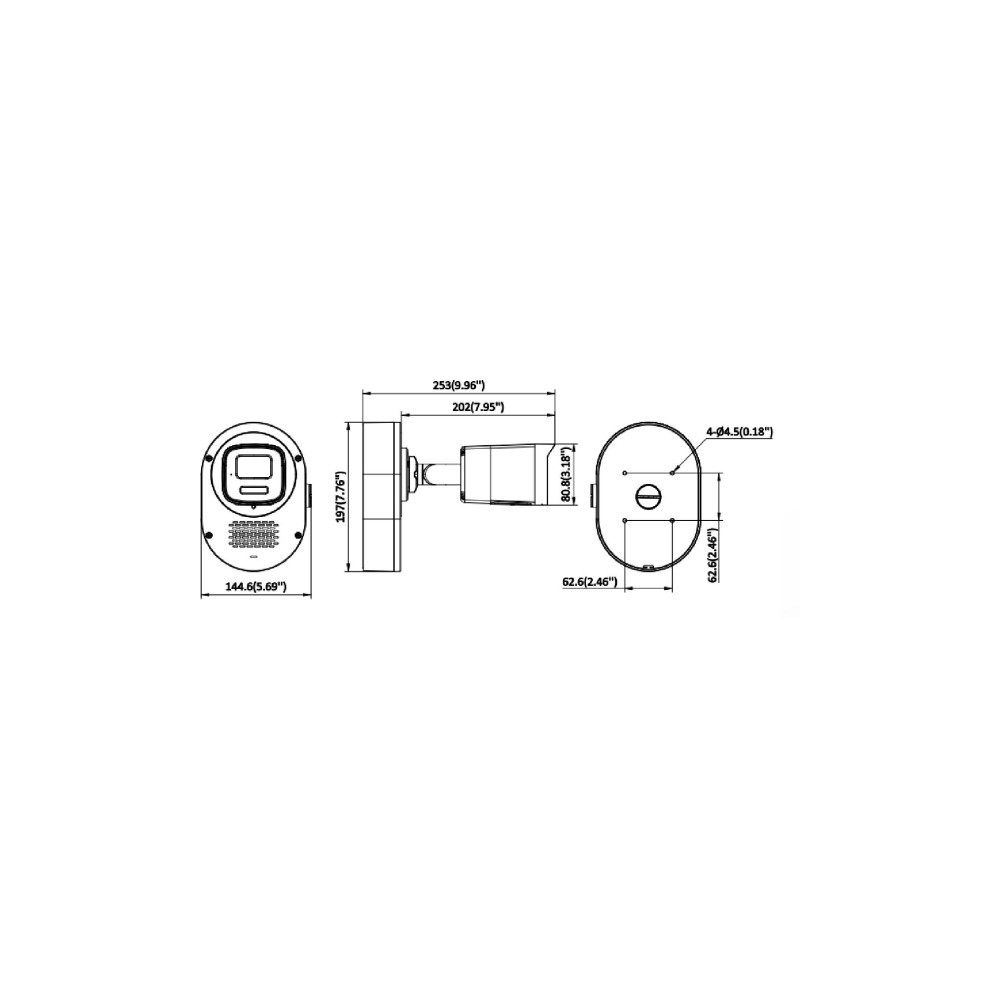Kamera IP Hikvision DS-2CD1T47G3-LIUF/LSRB(2.8mm)