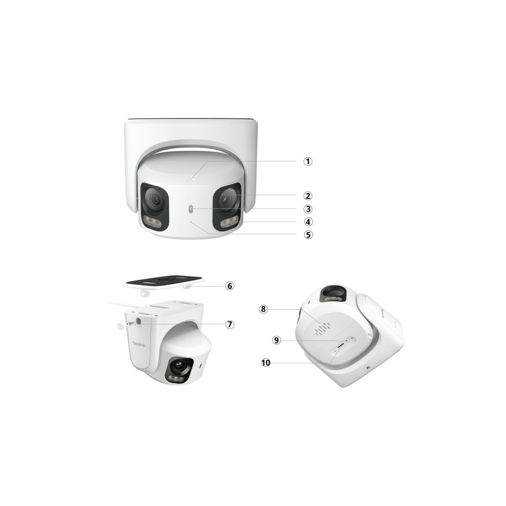 Kamera IP Reolink Professional RP-PCT8MD – 4K 8MP Dual Lens PoE