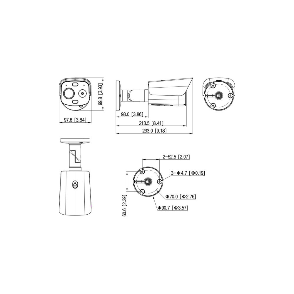Kamera IP Dahua TPC-BF1241-LB10F12-DW-S8-V1